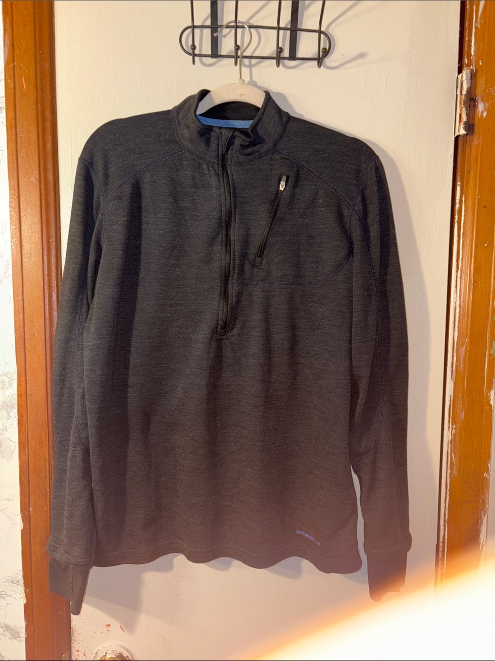 Terramar Climasense Charcoal Gray Men's Quarter-Zip Pullover